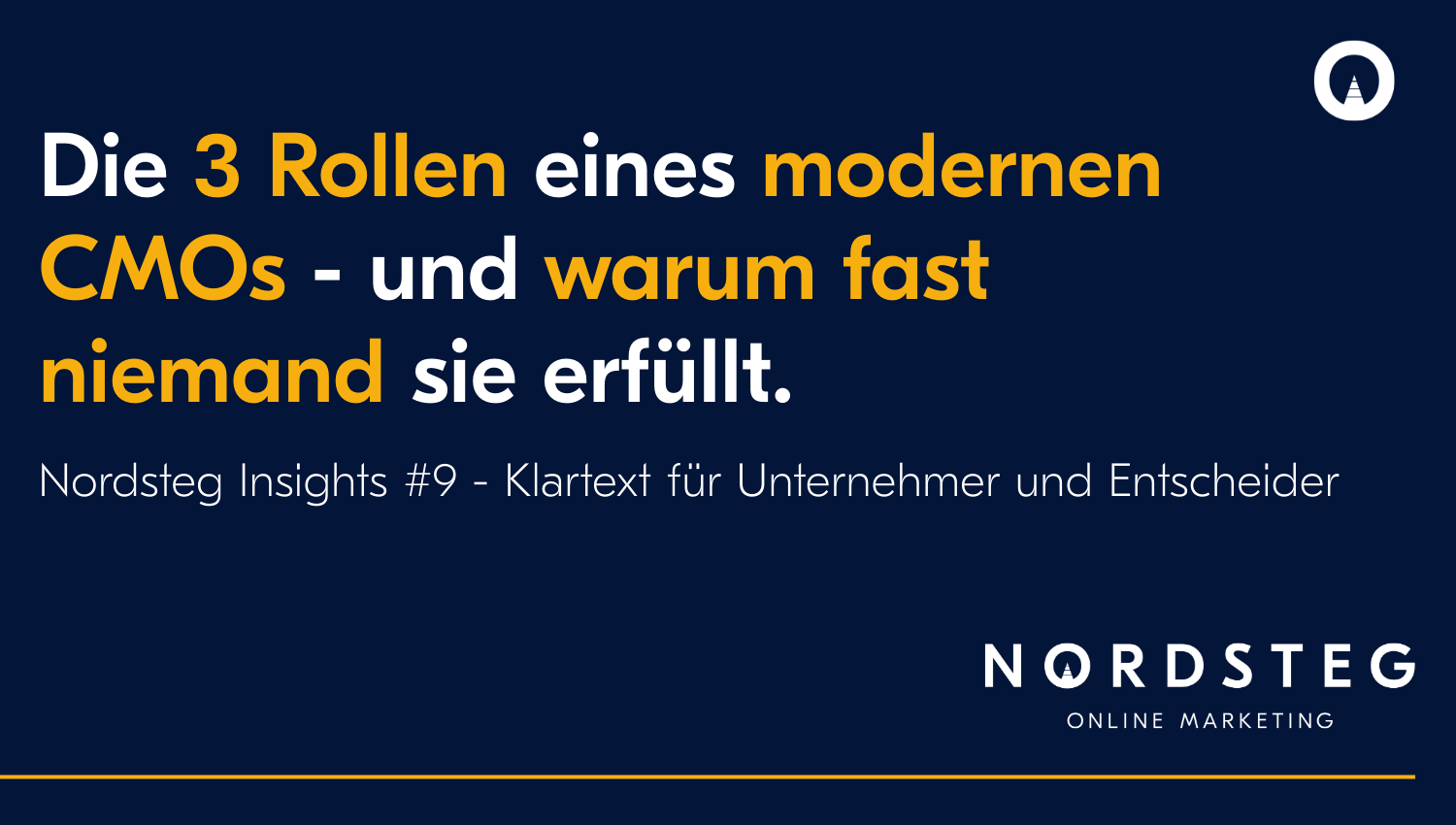 Die 3 Rollen eines modernen CMOs