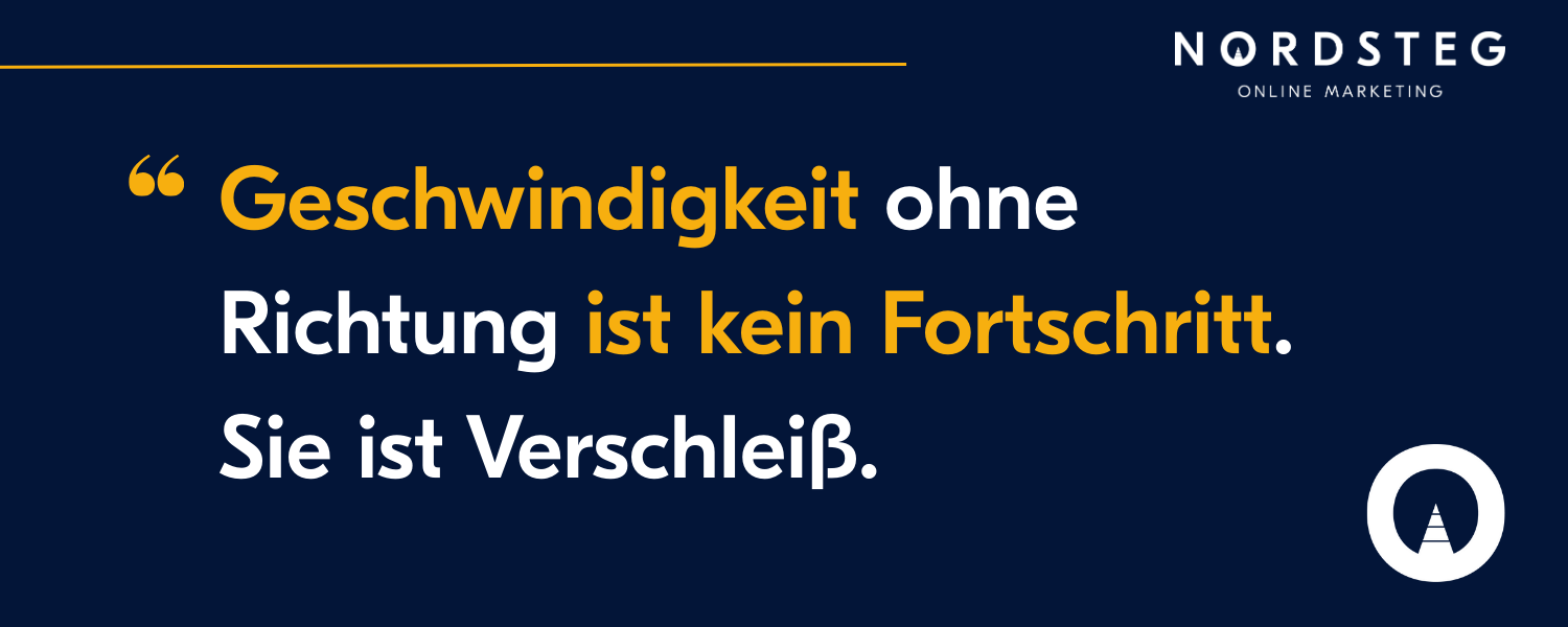 Speed without direction is not progress. It is wear.