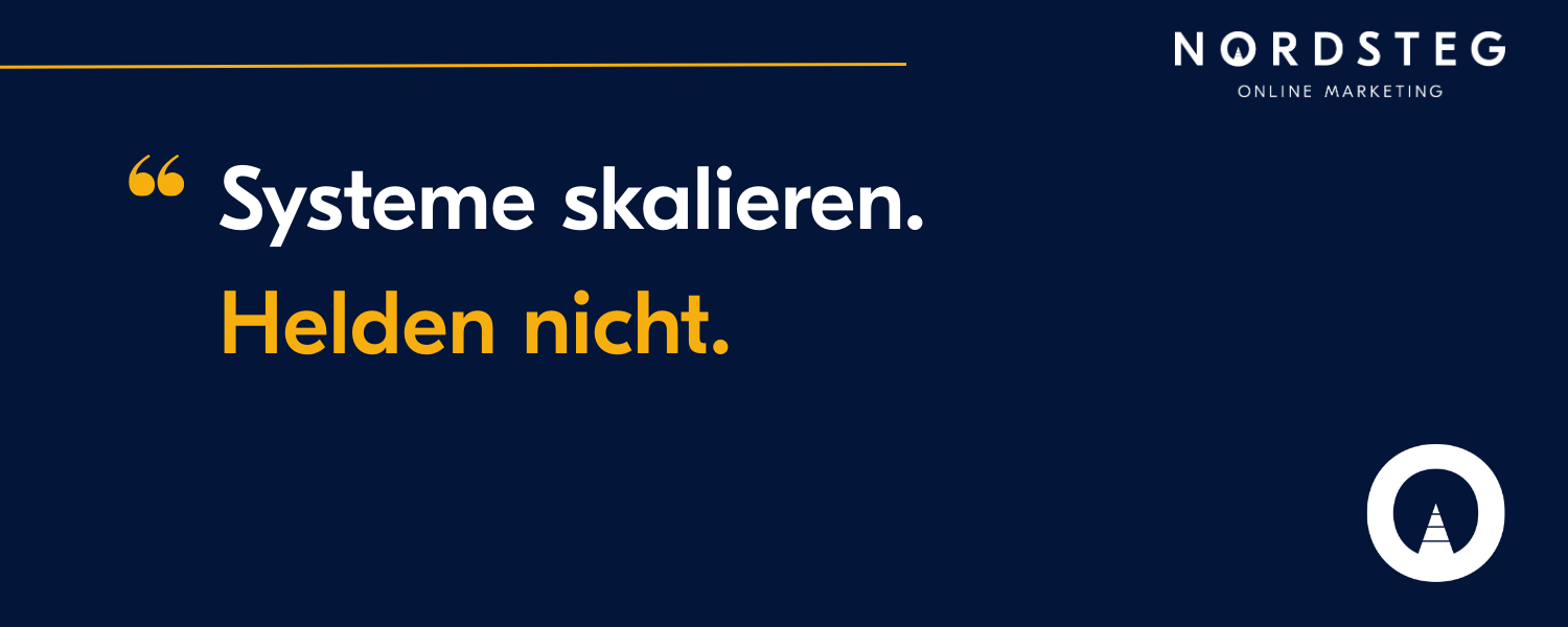 Systems scale. Heroes don't.
