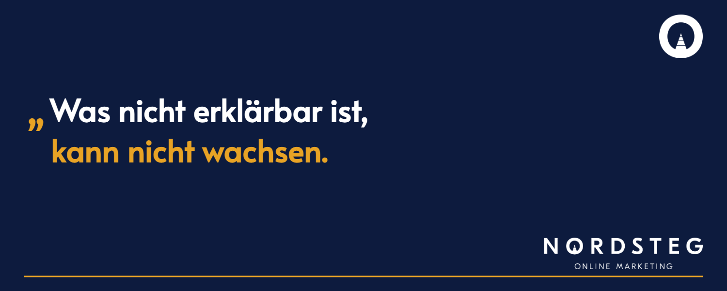 What cannot be explained cannot grow.