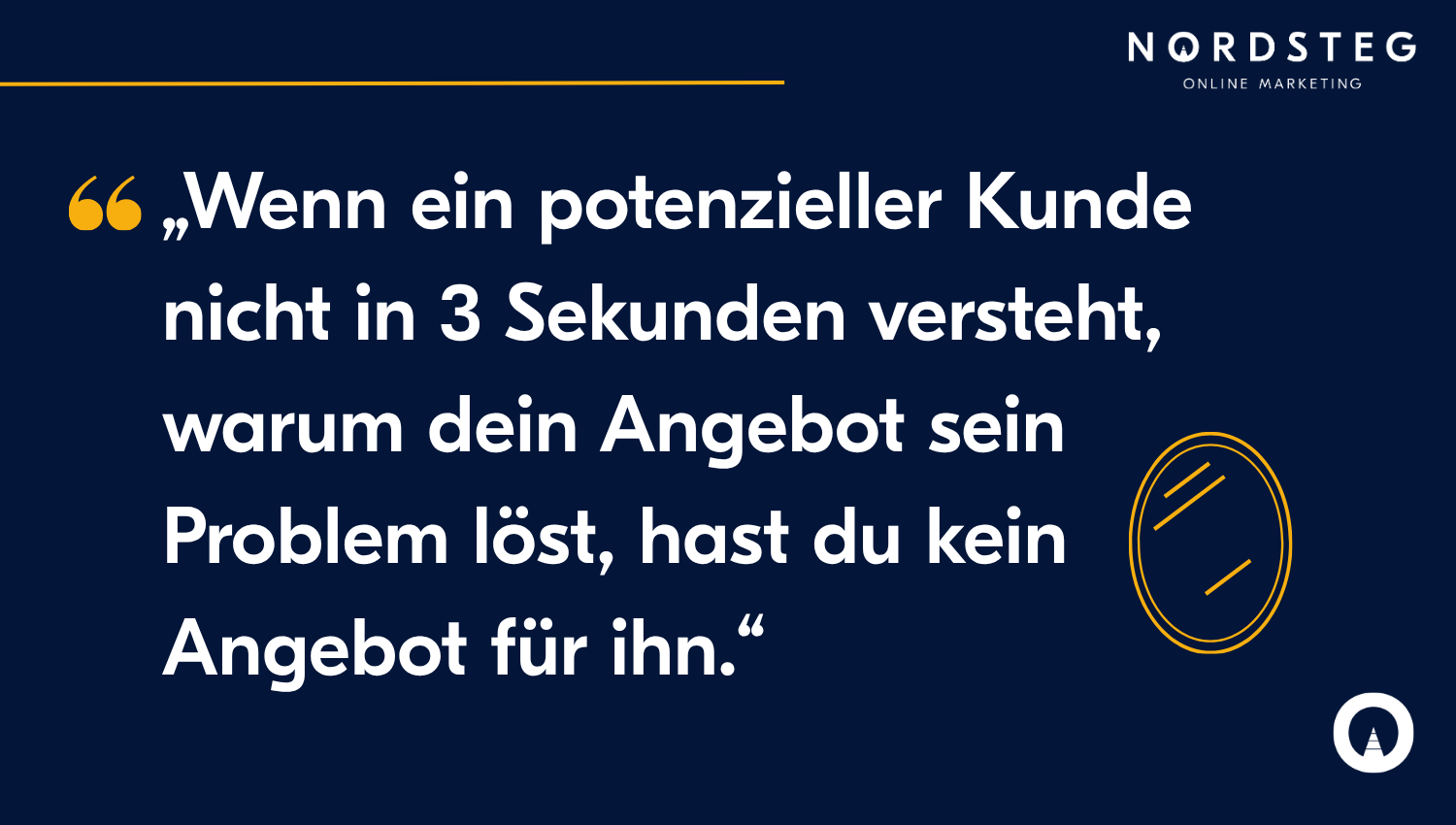 If a potential customer doesn't understand in three seconds why your offer solves their problem, you don't have an offer for them