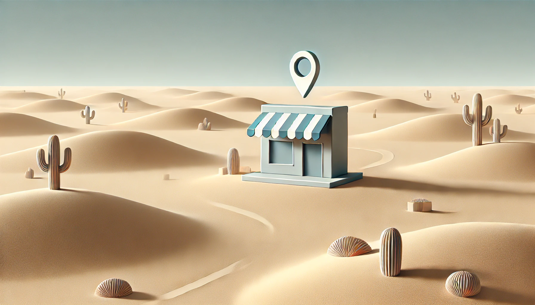 Online shop in the desert