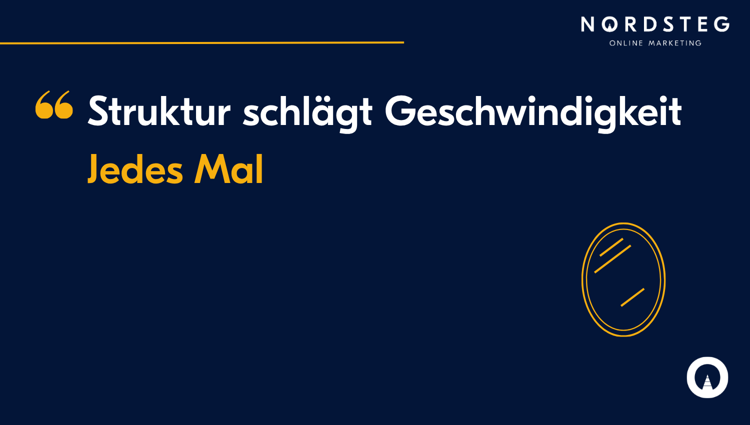 Struktur schlägt Geschwindigkeit jedes Mal