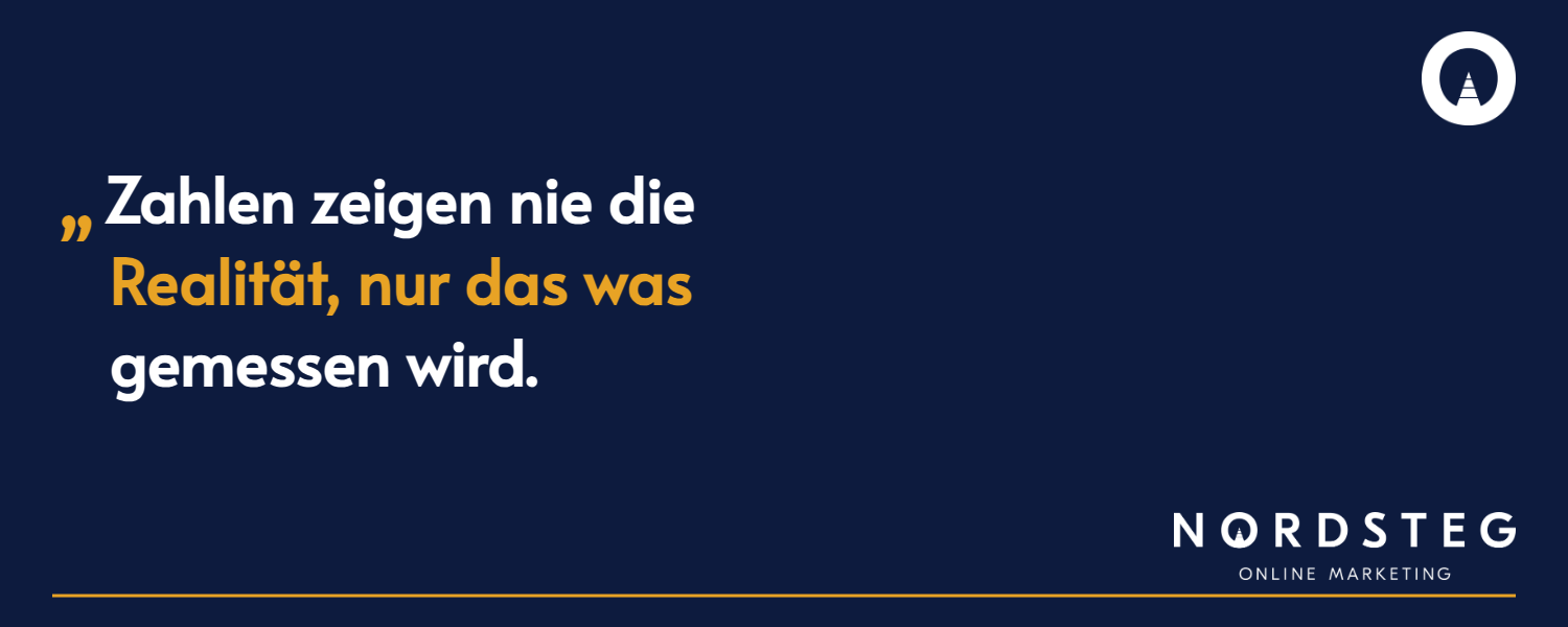 Numbers never show reality, only what is measured.