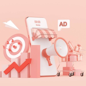 Bild auf dem Paid Advertising mit verschiedensten Grafiken dargestellt wird.